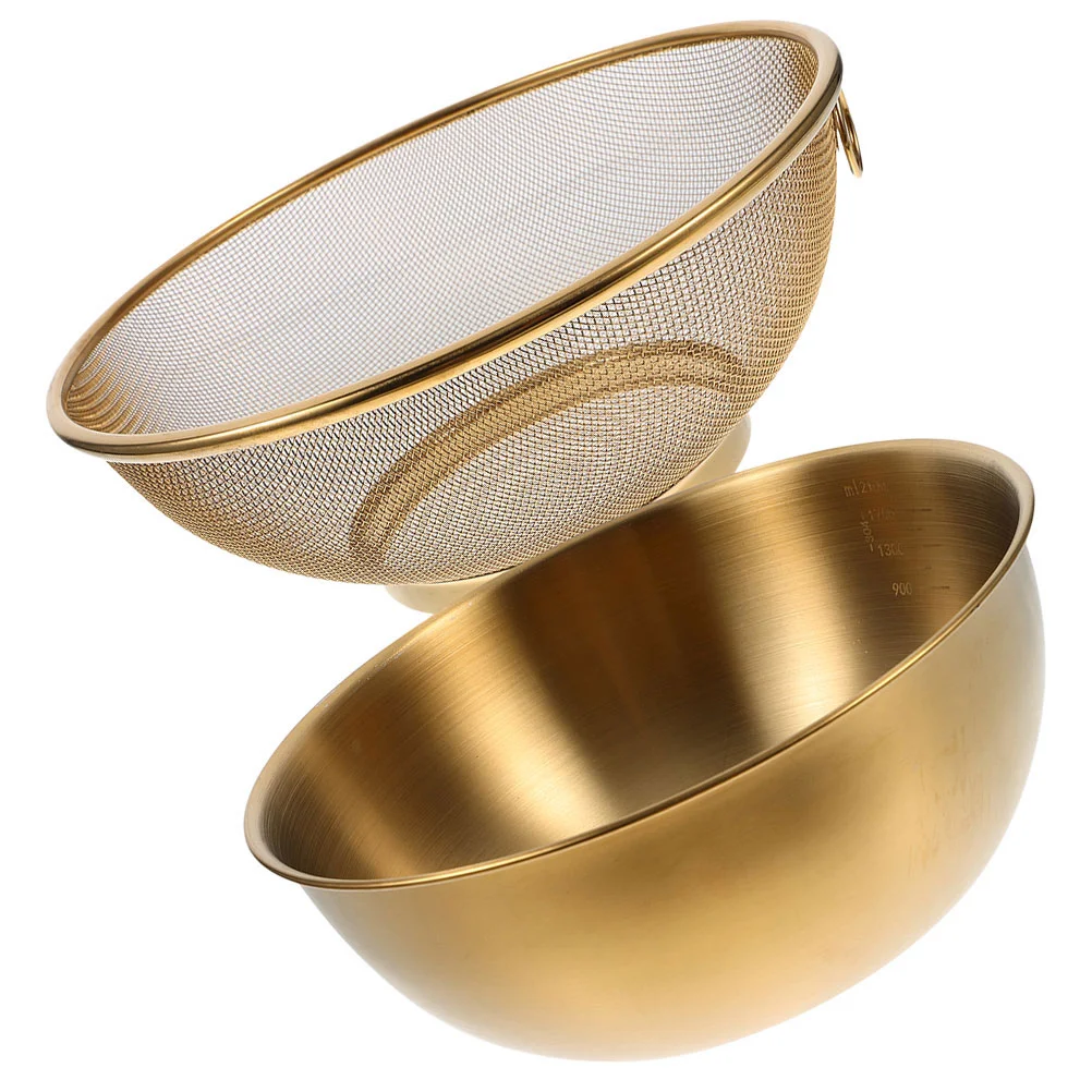 

Stainless Steel Draining Basket And Washing Container Fruit Storage Basket Vegetable Washer Kitchen Accessories Tools
