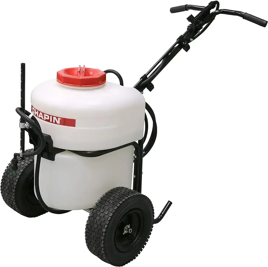 

Chapin 97902 Made in The USA 12 Gallon 24V Rechargeable Battery Powered Push Sprayer That Sprays for 1.75 Hours Per Charge