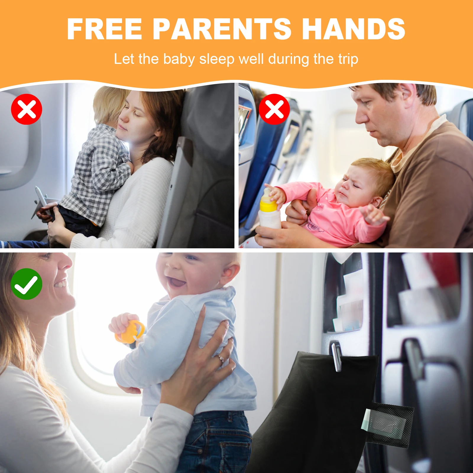 Polyester Airplane Bed for Baby Kids with Side Pocket