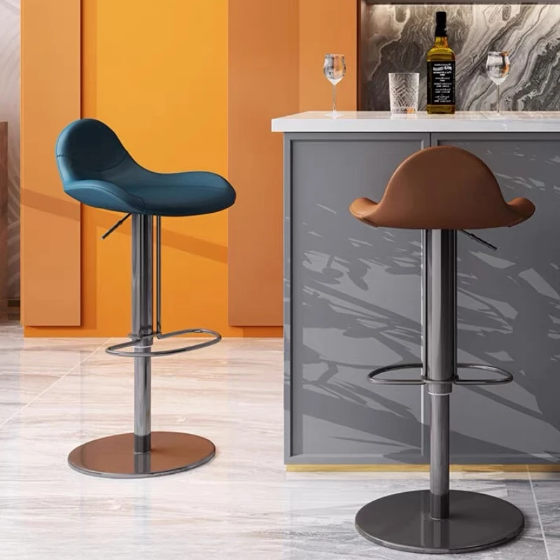 

Luxury Modern Bar Chairs Nordic Designer Dining Island Counter Stools Kitchen Accent Taburete Cocina Alto Bar Furniture BY-137
