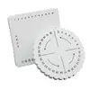 Round Square Bracelet Knitting Braiding Disk Kumihimo Beading Cord Disc Disk Tray Braided Rope Weaving DIY Craft Tools2Pcs 1