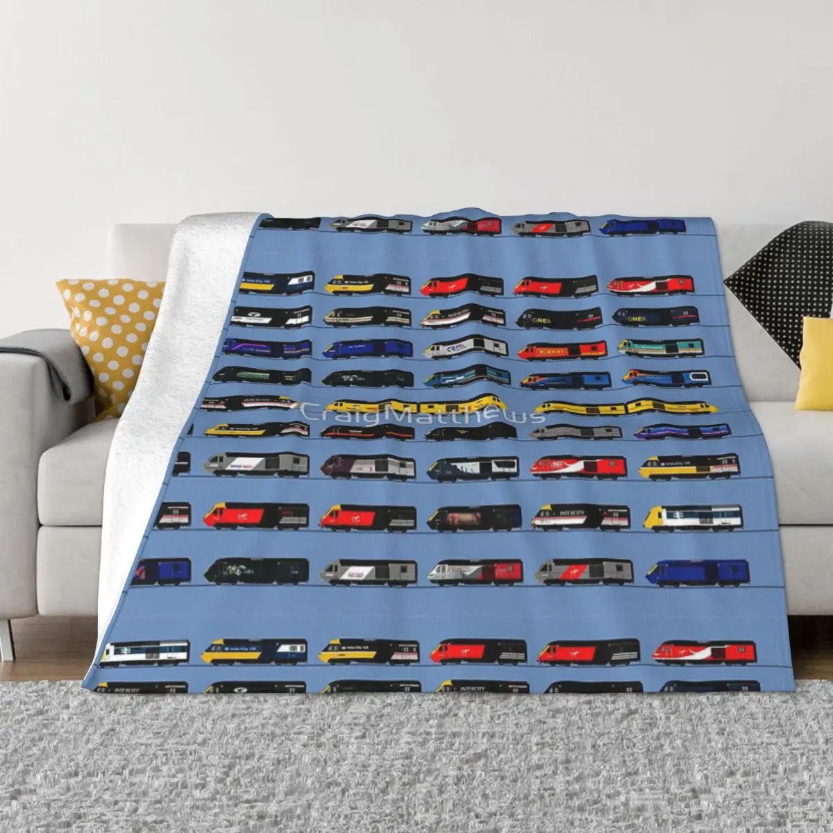 Classe 43 Hst Intercity 125 Collezione Copriletto Sul Letto Viaggio Ultraleggero