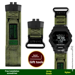 Nylon Canvas Outdoor Sports Watch Strap - GBD - 200 (Army green black)