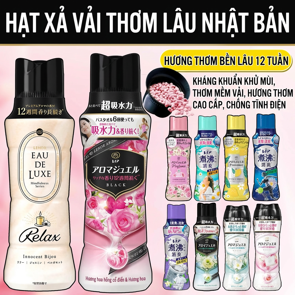 DOWNY|Hạt Thơm Làm Mềm Và Lưu Hương Quần Áo Lâu Dài