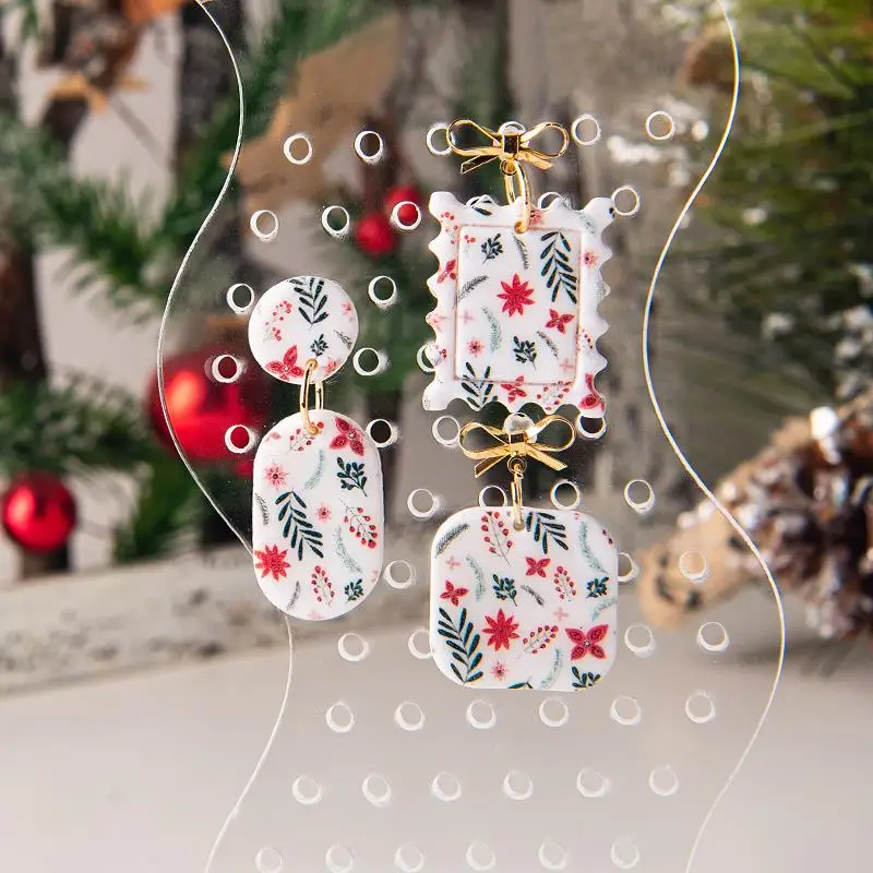 Painted Pattern Polymer Clay Watercolor Transfer Paper Flower Soft Pottery Eearrings Jewelry Handmade Disposable Sticker Tool polymer clay tools pottery tools clay sculpting tools pottery sculpting tools clay craft tool pottery coloring tool ceramic transfer paper