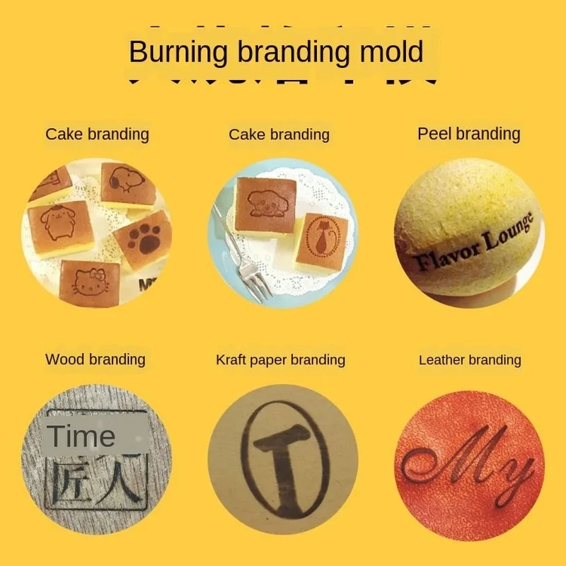 Custom Logo Cake Brass Stamping Tool High-temperature Resistant Metal Bread Mould Brand Alphabet Letters wood beef leather number letter stamp set,leather craft stamps,leather letter punch,alphabet number stamp set,custom logo stamp