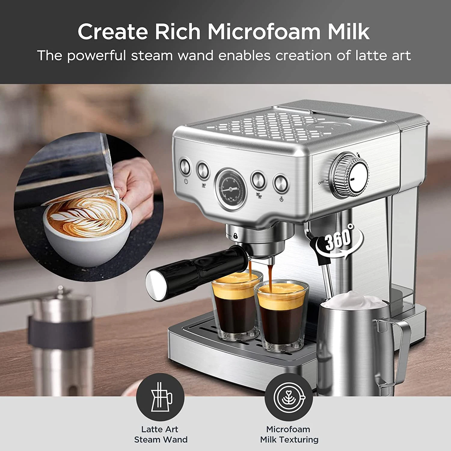 Espresso Latte Art Maker Art Factory Best Coffee Machine For Latte