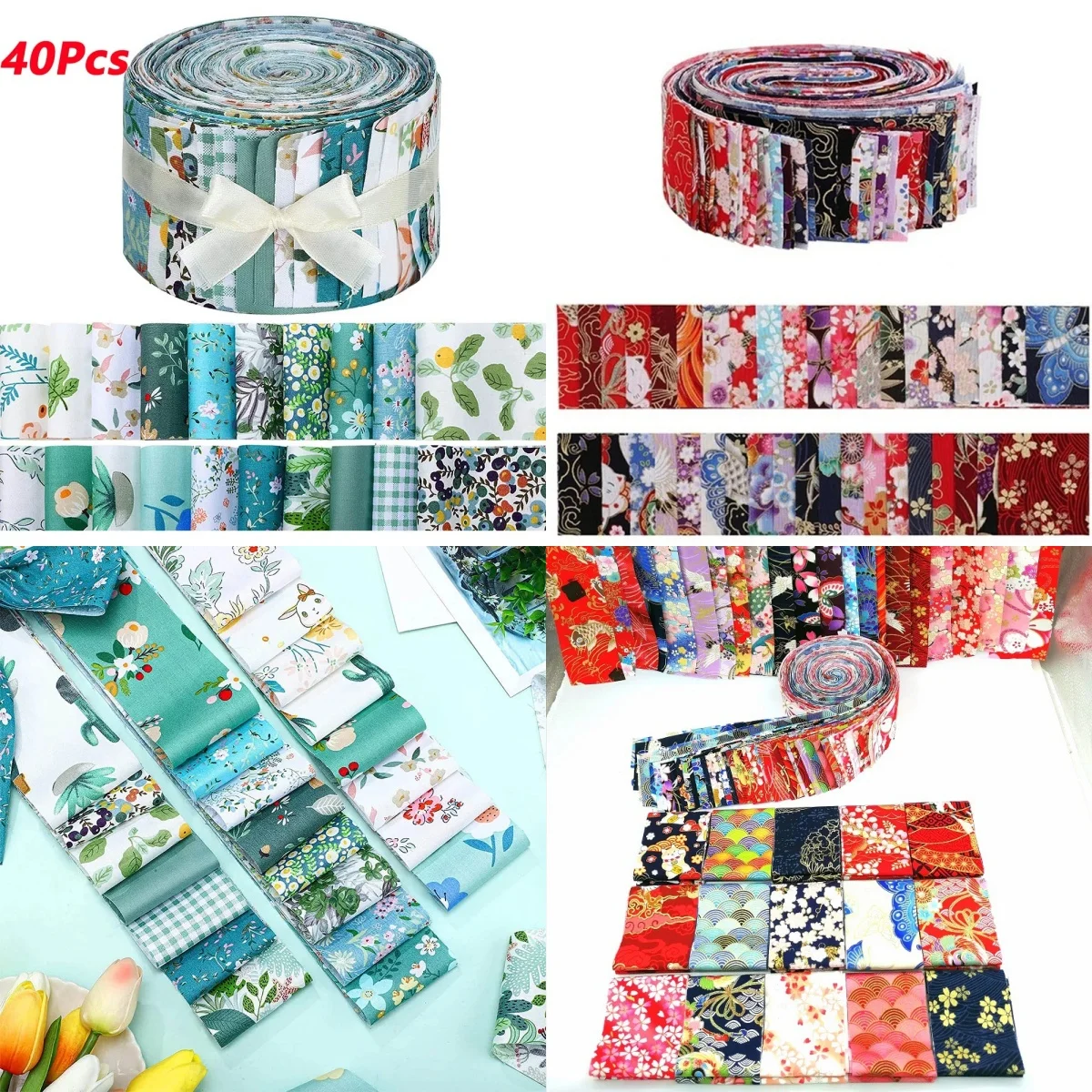 8 Tessuti Patchwork In Cotone Con Stampe Cartoni Animati, 50x40 Cm, Per Cucito E Fai Da Te