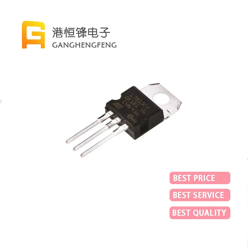 

(20PCS) 100% New Packaging L7815CV TO-220 L7815CV-DG Terminal Manostat