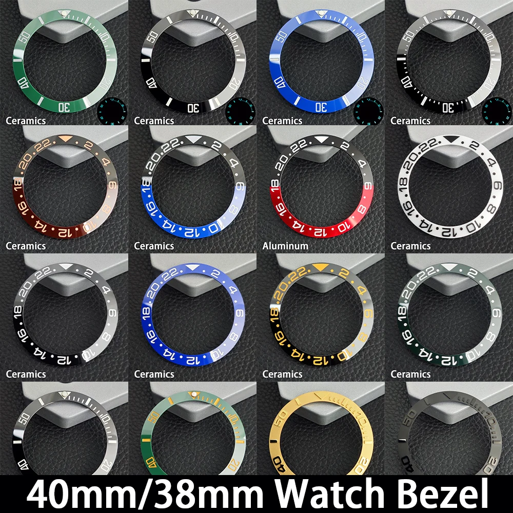 Premium Ceramic/Aluminum Watch Bezel Insert - High-Quality Mechanical Accessory