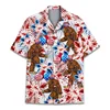 Cool 3d Print Monkey Orangutan Hawaiian Shirt For Men Summer Holiday Shirts Button Short Sleeve Street Beach Surf Aloha Shirt 4