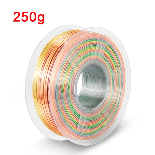 Silk PLA Rainbow 3d Printer Filament 1.75mm  Silky Rich Luster 3D PenPrinting Materials Like Multicolor Ramdon Print Material best plastic for 3d printing 3D Printing Materials