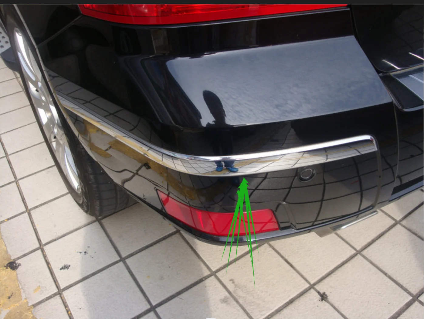 2PCS Front Rear Bumper Side Chrome Trim Chromium Styling For Mercedes Benz GLK260 GLK300 GLK350 Anti-scratch Protection Styling