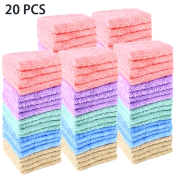 20-Piece Soft Absorbent Washcloth Set 1
