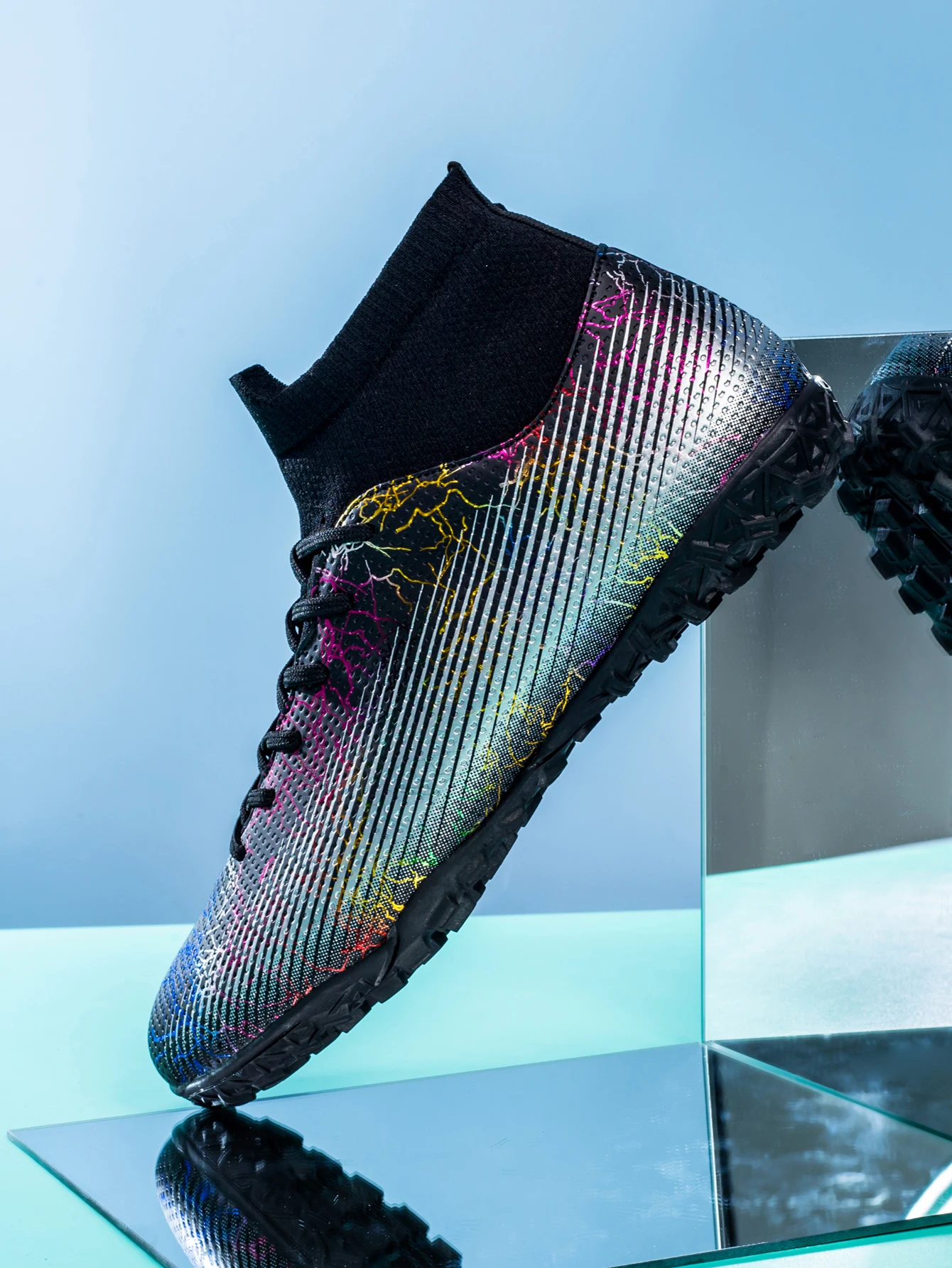 Men Kids Ankle Boots Children Fast Soccer Training Sneakers Outdoor Non Slip Male Football Cleats Shoes_voghion.com