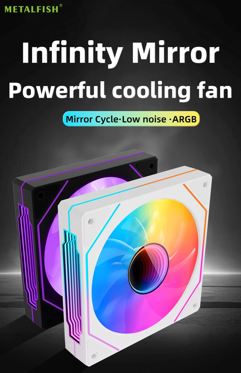 PRISM 4 PRO ARGB 120mm PC Computer Chassis Fan 5V 3Pin 12CM Quiet Cooling Fan 12