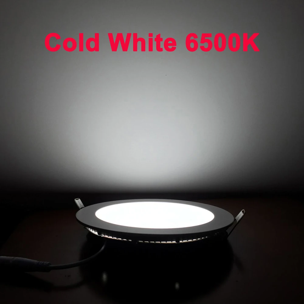 Ultra Thin Dimmable LED Downlight 3W 6W 9W 12W 18W Round LED Ceiling Recessed Panel Downlights Indoor Spot Lamp AC85~265V