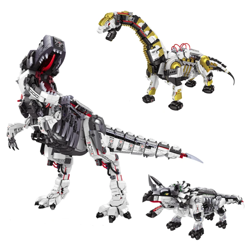 

IN STOCK Dinosaur Model 5107 5108 5109 Triceratops Tyrannosaurus Rex Brontosaurus Building Bricks Blocks Toys Christmas Gifts