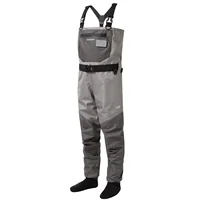 BASSDASH Fishing Wader Lightweight Stocking Foot FW08 Men’s Breathable Waders Waterproof Fly Fishing Chest