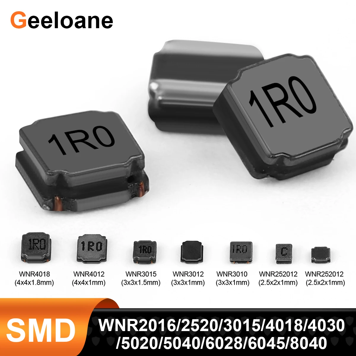 20Pcs SMD Magnetic Inductor WNR2016/2520/3015/4018/4030/5020/5040/6028/W6045/8040 Inductance Magnetic Glue NR Inductance