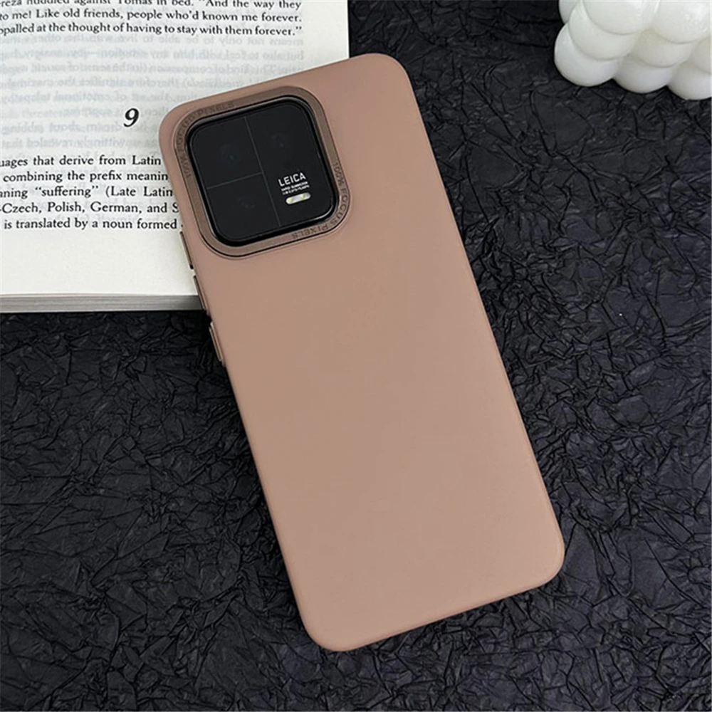 Luxury Matte Solid Color Shockproof Phone Case with Slim Metal Camera Protection