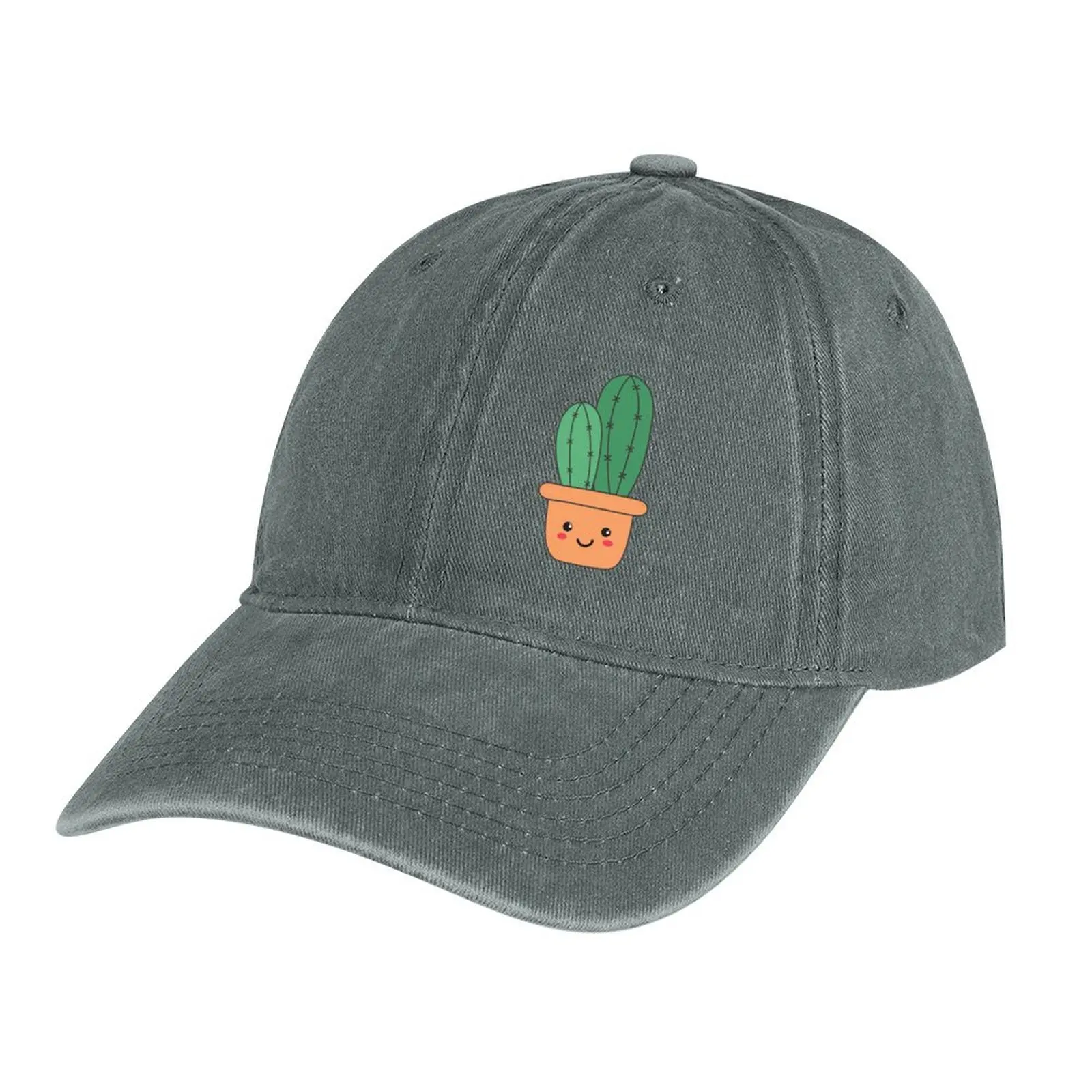 

Adorable & cute smiling cactus Cowboy Hat Fishing cap Snap Back Hat Men Luxury Brand Women's