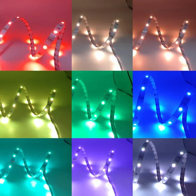 다채로운 RGB LED 스트립 조명으로 집을 밝히고 장식하세요!