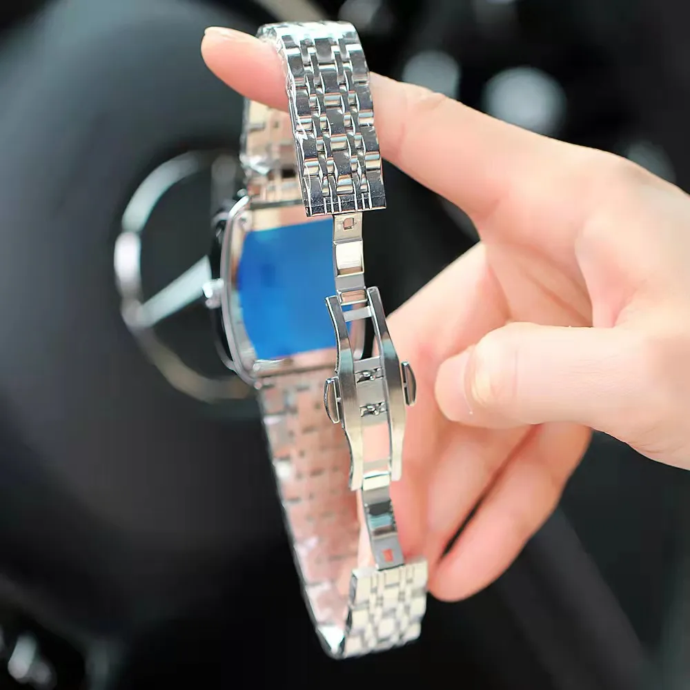 New Ladies Full Diamond Fashion Roman Scale Delicate Steel Band Quartz Watch Fashion Silver Gold and Silver Bracelet Relogio