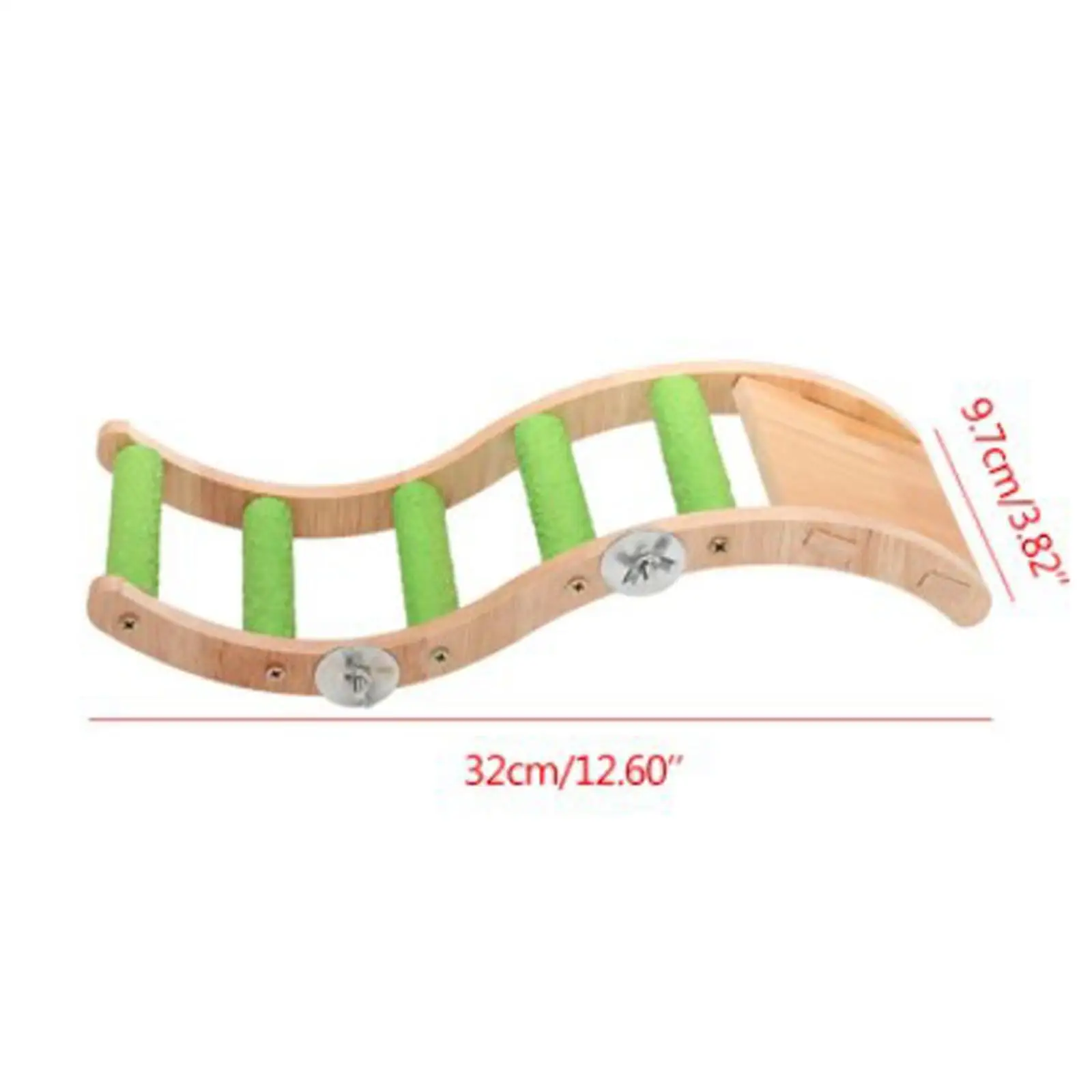 Bird Wooden Ladder Parrots Climbing Bridge Accessories for Grinding and Paws