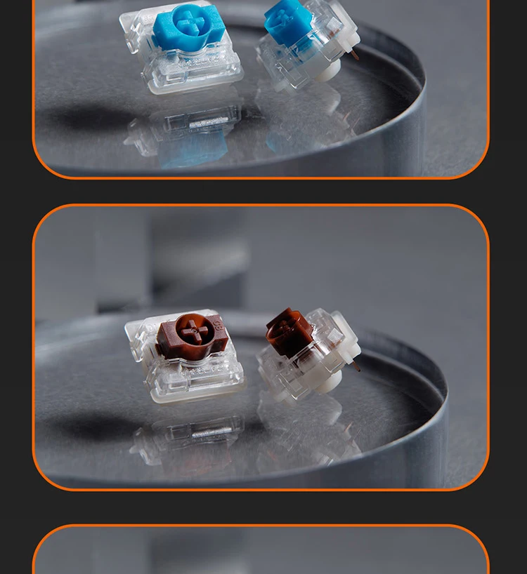 azul, marrom, 3Pins para Ultimate, Ultra-Slim teclado