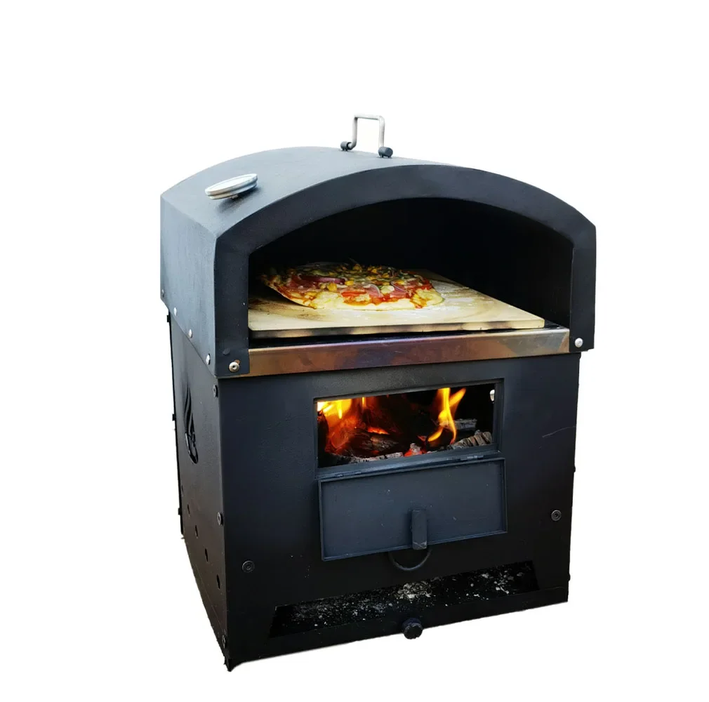 Portable Camping 16 Inch Dual Multi Fuel Charcoal Woodfired Pizza Ovens