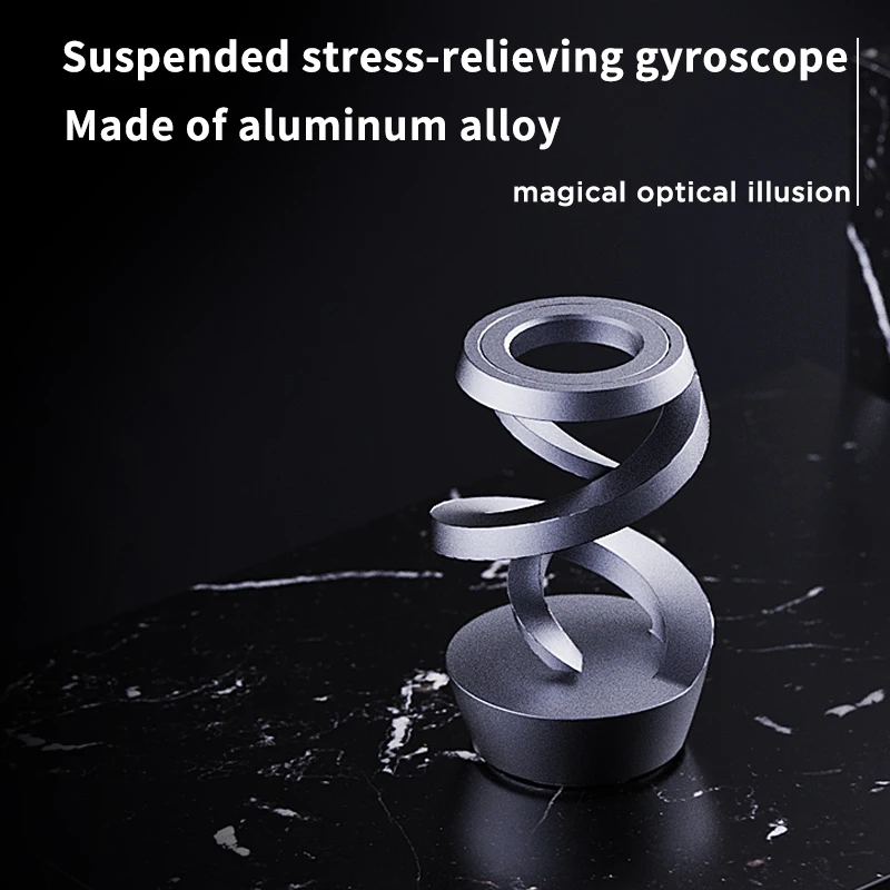 Metal anti-gravity levitating gyro decompression toy desktop levitating rotating pendulum decompression artifact fingertip gyro spinning top toy gyro toupie finger gyroscope toy battle top toy gyroscope toy