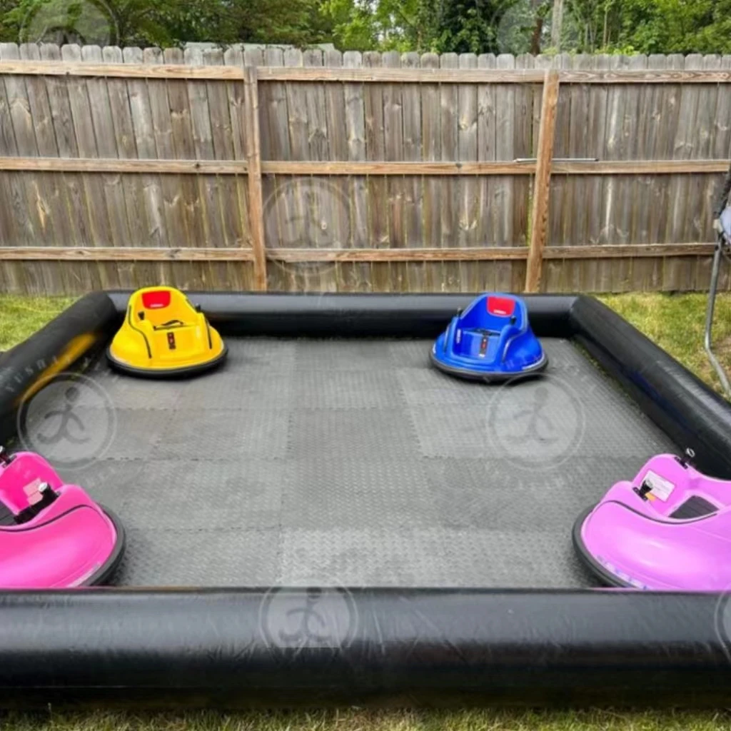 Factory price inflatable bumper car track Big cheap race track bumper car inflatable perimeter for kids