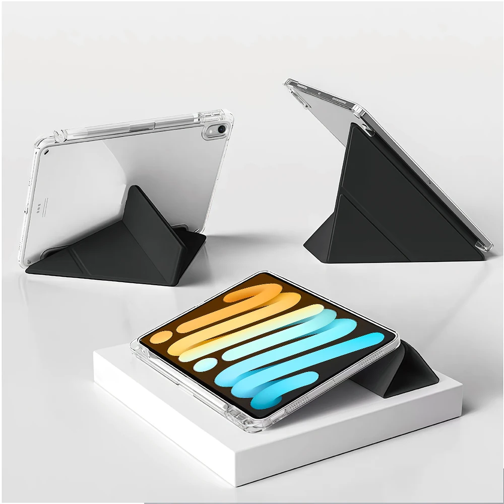Slim Stylish Y-Shaped Stand Case with Pencil Holder for 8.3 Tablets, Multi-Angle Folding Design