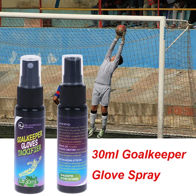 Football Grip Spray 1Pc 30ml Goalkeeper Glove Football Grip Spray For Goalkeeping Gloves Non-slip Enhanced Sticky Baseball Replacement Glove Glue