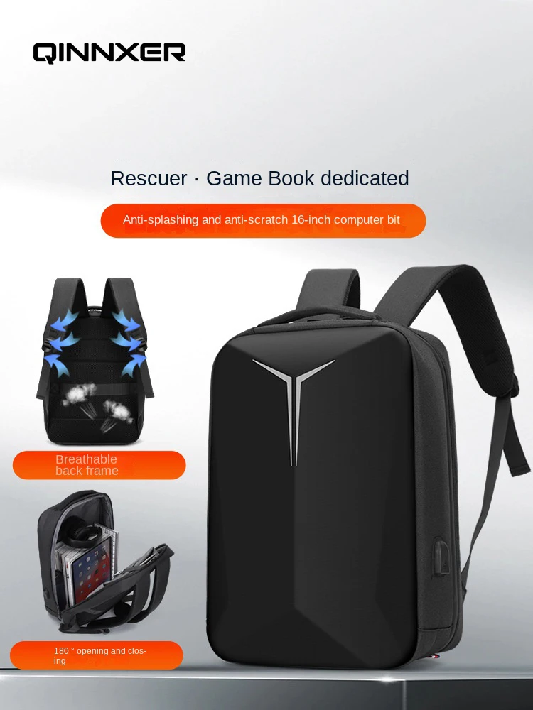 QINNXER Business men's multi-functional travel splash proof sac a dos reflechissant college student computer backpack Laptop bag