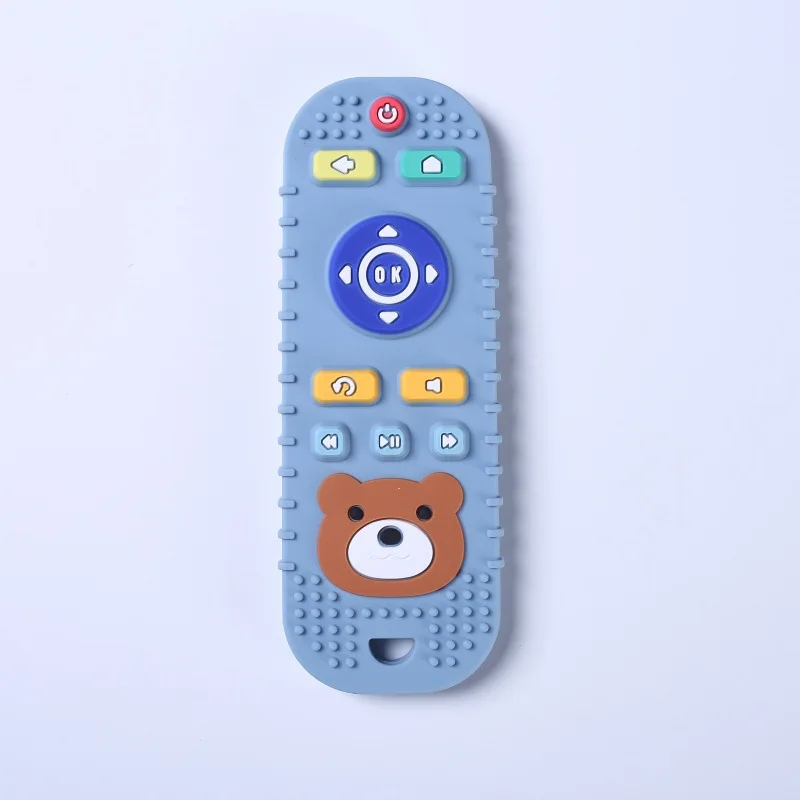 Silicone Remote-Controlled Toy Baby Teether with Cartoon Design to Help Relieve Your Baby's Stress