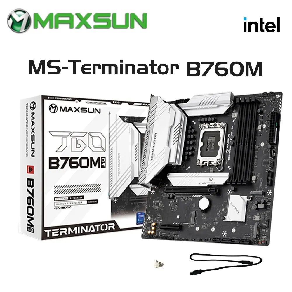 Maxsun B760M Scheda Madre Lga1700 Ddr4 128Gb Supporta Intel 13Th 12Th Cpu (12400F/13400F/13600) Componenti Del Computer Desktop
