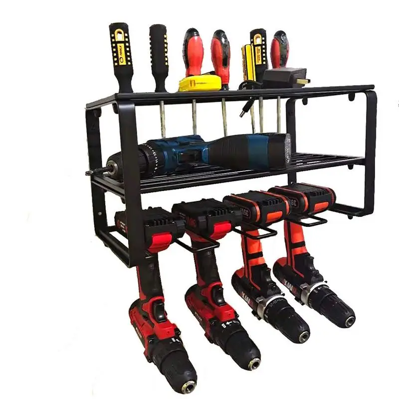 Electric Drill Tool Storage Racks Garage Tool Organizer Wall Mount