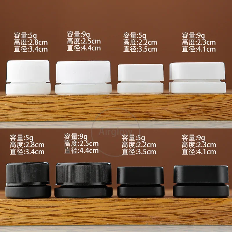 Moisturizer Jar 10Pcs 5g 9ml Lucifugal Glass Cream Jar