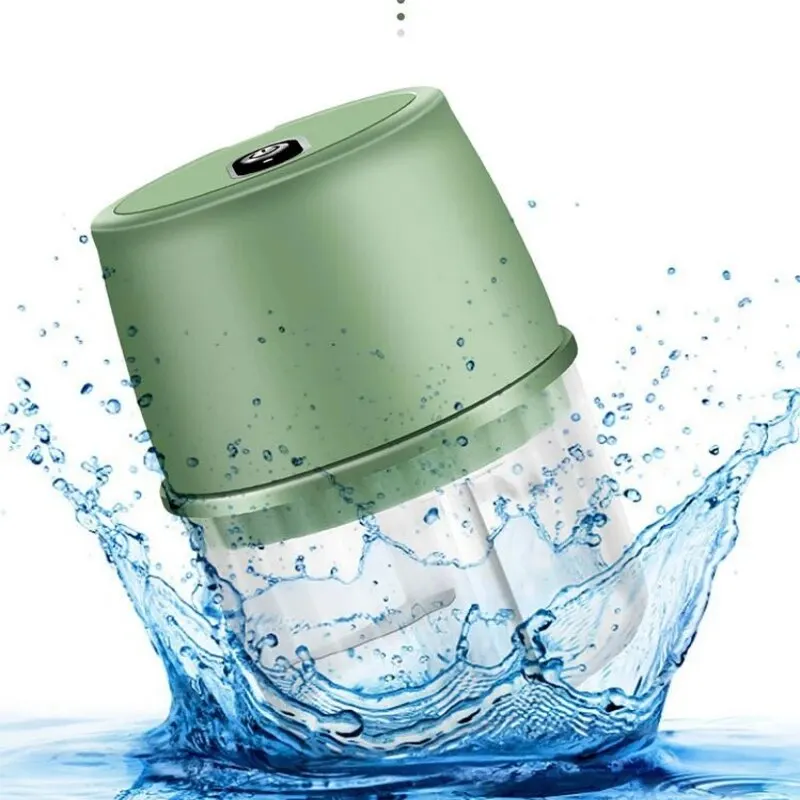 Electric Garlic Chopper Electric Garlic Press Home Complementary Food Machine Wireless Mini Crusher Cross-Border