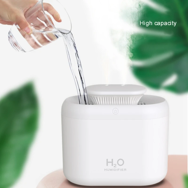 2024 New 3.3L Large Capacity Dual Spray Humidifier Mini Small Atomization Air Purifier With colorful Light For Home Office