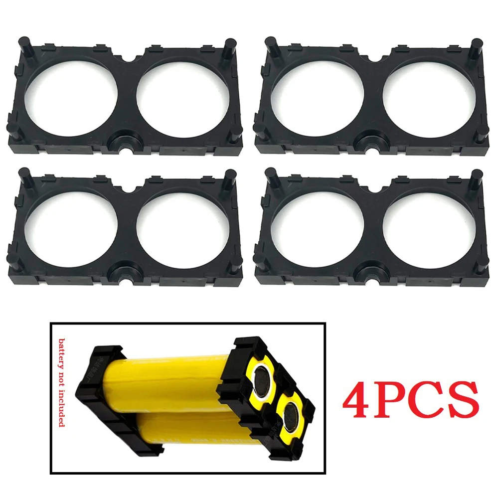 4PCS 46160 Battery Holder Safety Anti Vibration Holder Bracket Li-ion Cell Holder Cylindrical Plastic Case 18650 lithium battery holder cylindrical anti vibration plastic battery pack bracket li ion battery spacer cell holde 100pcs