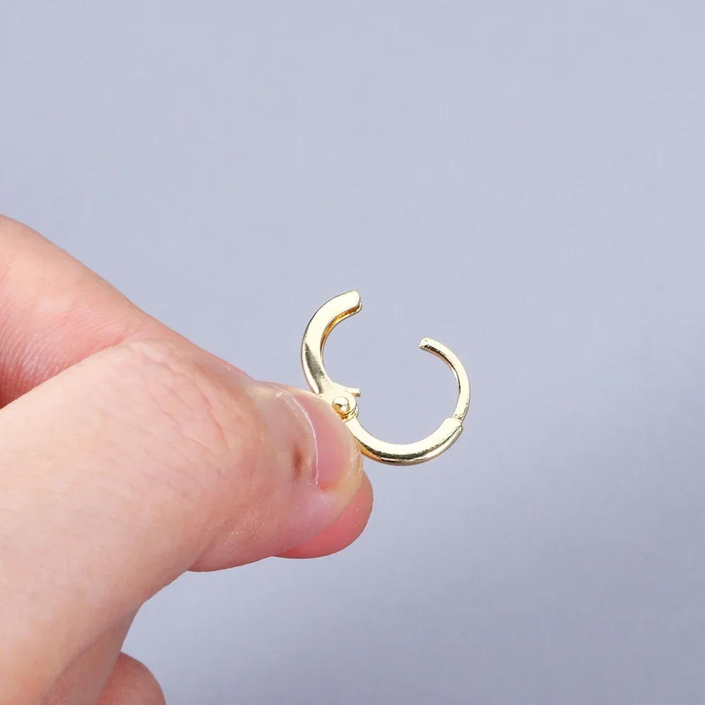 50/100pcs Fashion 14K/18K Gold Silver Plated French Earring Hooks Wire Settings DIY Jewelry Making Findings Accessories