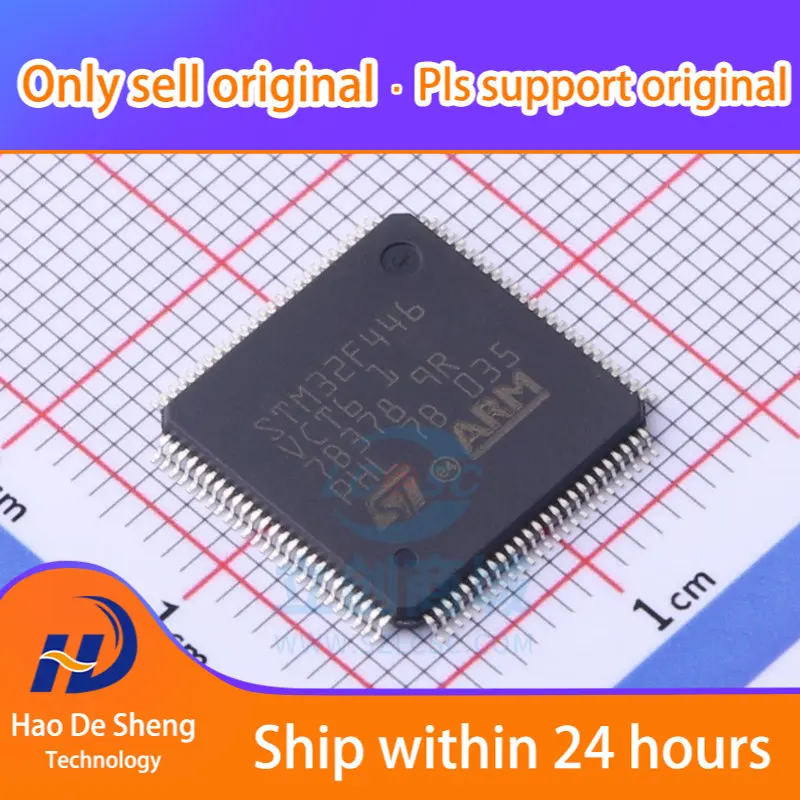 

10 шт./партия STM32F446VCT6 LQFP-100 новая Оригинальная фотография