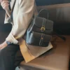 Luxury Handmade Natural Leather Backpack Women Vintage School Bags Small ,100% Real Cow Skin Female Shoulder Bag , Rucksacks 3