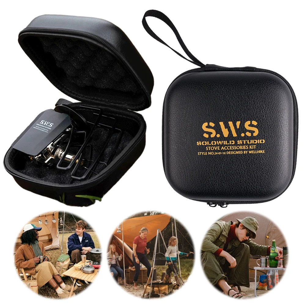 Storage Bag Dustproof Stove Carry Case Multifunctional Camping Stove Storage Box for SOTO-310/340 Spider Furnace