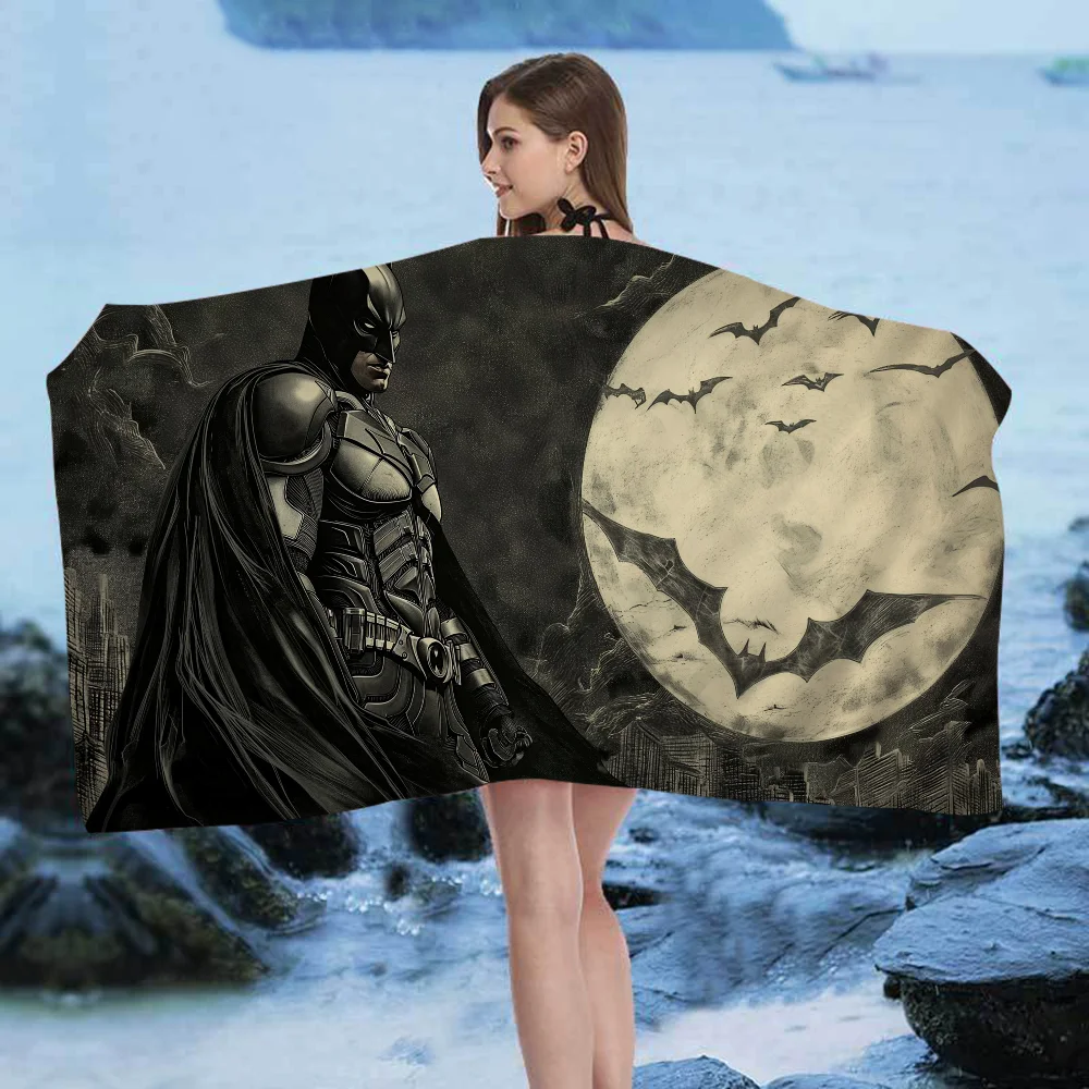 B-Batmans-S Big Microfiber Beach Towels Quick Dry Towel Sand Beach Towels Pool Towel for Travel Swim Pool Yoga 2