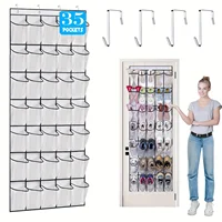 35-Pocket Extra-Large Over-the-Door Storage Organizer with 4 Sturdy Metal Hooks, Durable Fabric Hanging Bag for Crafts 1