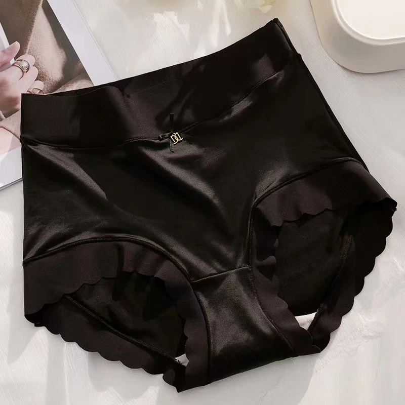 Silk Panties Nice Briefs Soft Underwear Women's Mid rise Elegance Girls Sexy Lingerie